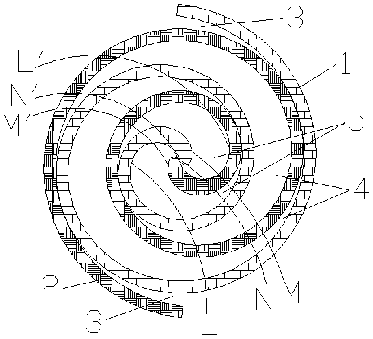 Scroll type linear tooth head structure of scroll compressor and correcting method thereof