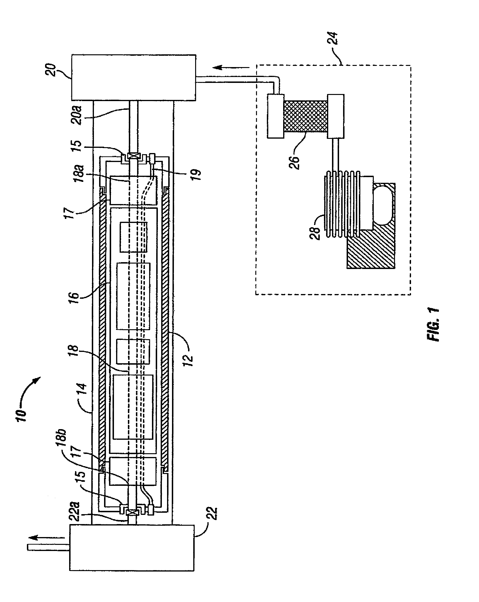 Method and apparatus for cooling flasked instrument assemblies