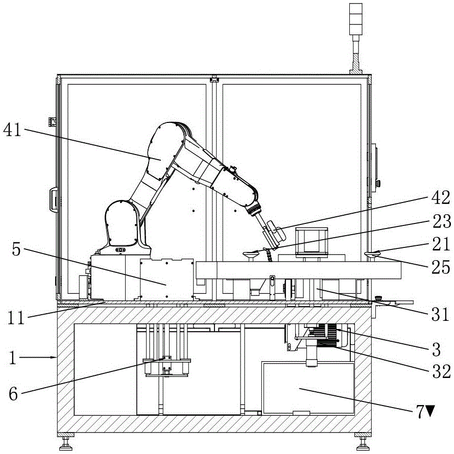 Mobile phone shell polishing robot