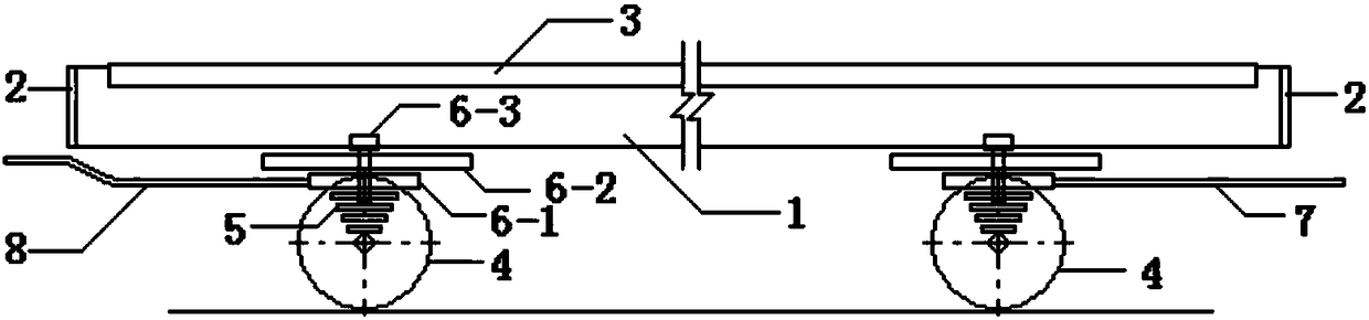 Method and device for highway safe transportation of super-long components of railway high-speed turnout