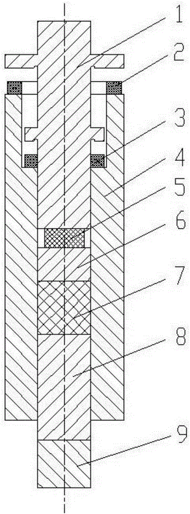 Explosive loading continuous multi-pulse-load loading experiment device