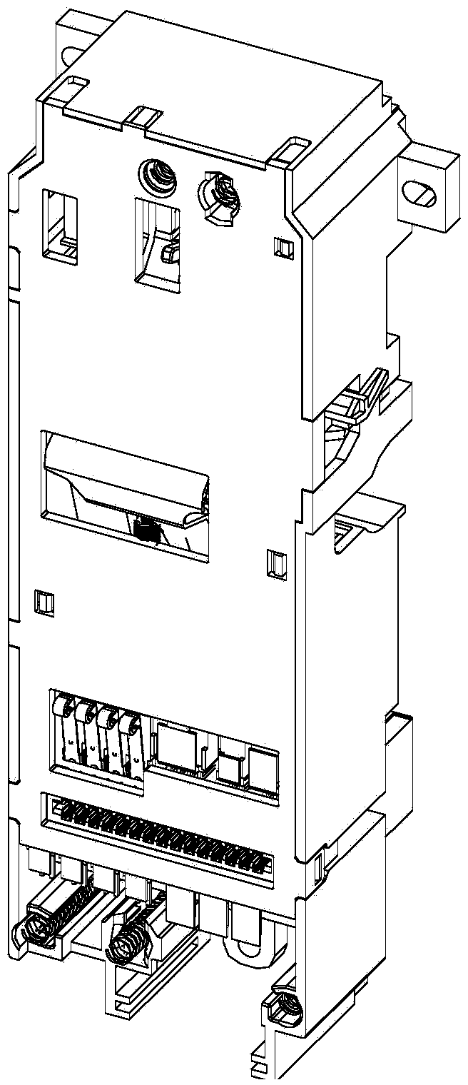 Mounting structure of standby protective module of breaker replacement controller