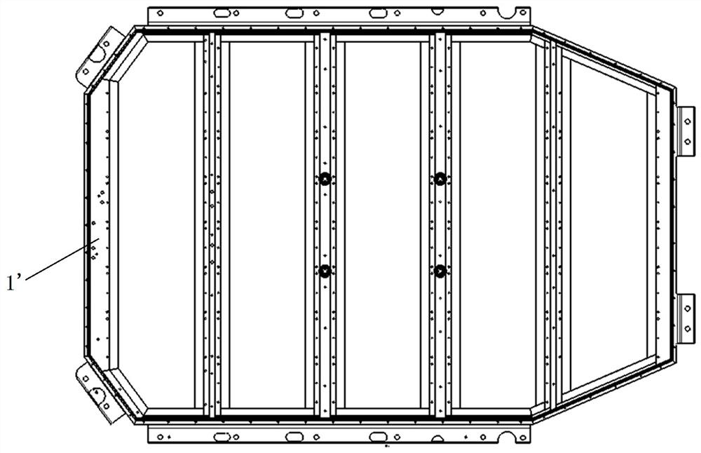 Anti-collision tray frame beam structure of power battery energy storage system and production method thereof