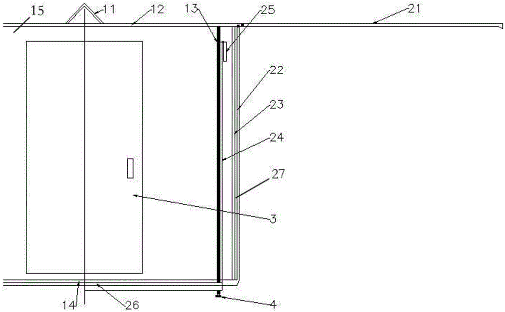 Extendable square cabin