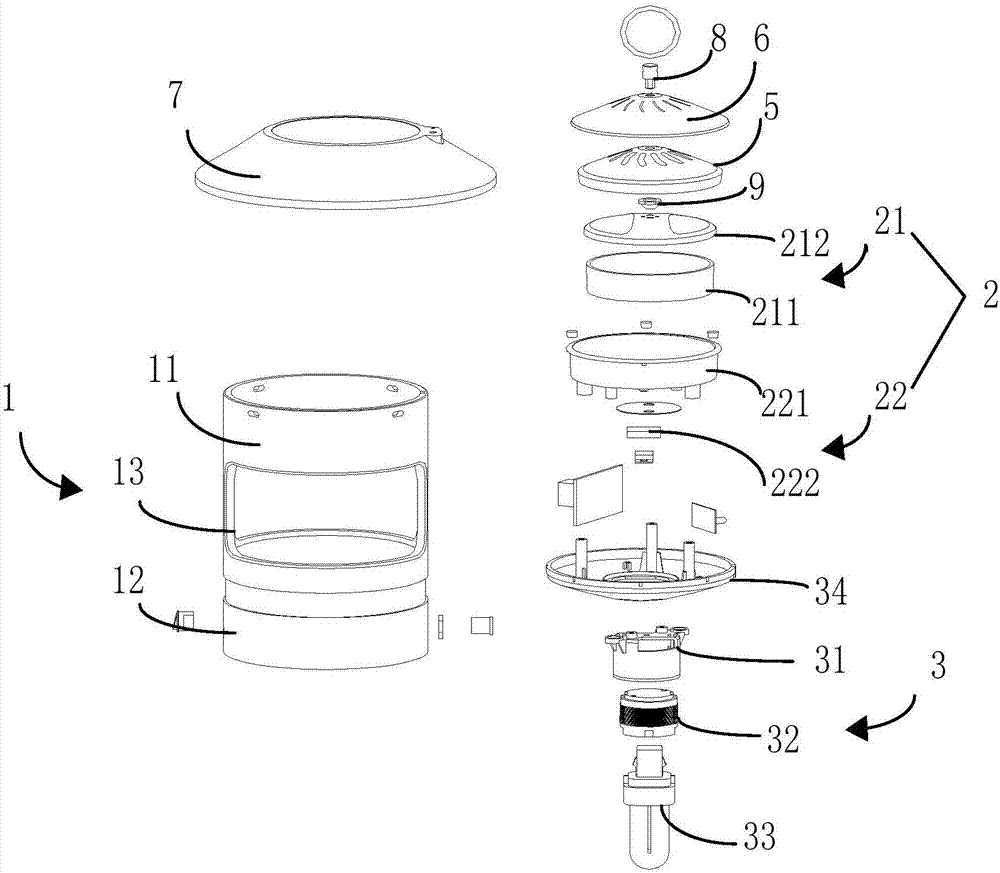 Heating micro-evaporation mosquito killer