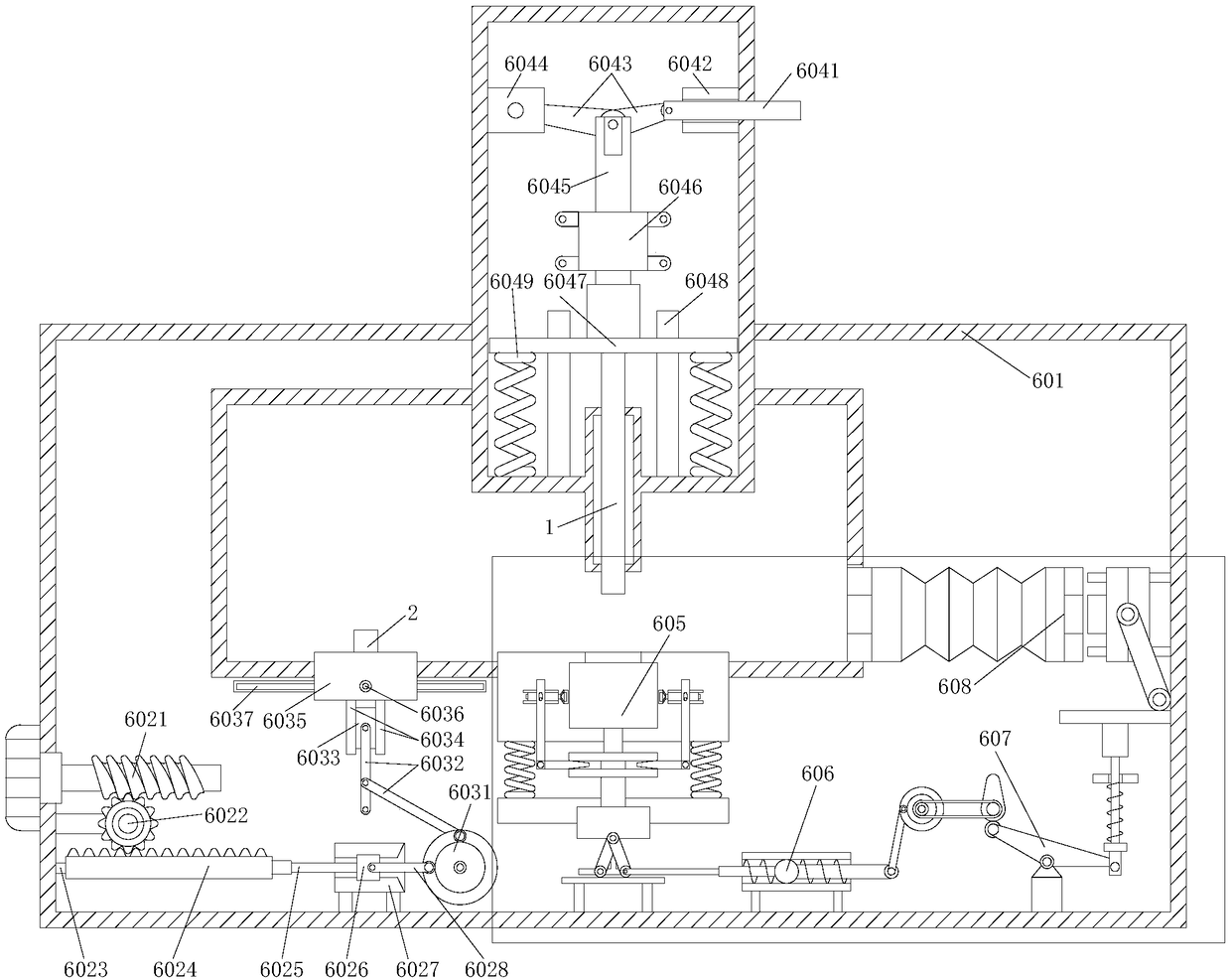 High-efficiency leather punching device