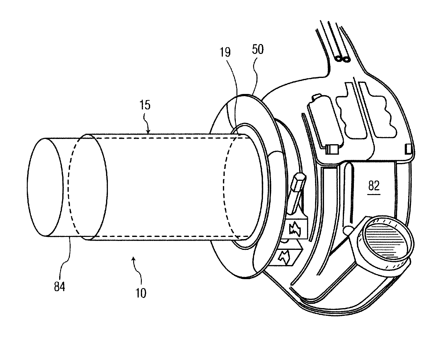 Conduit device for use with a ventricular assist device