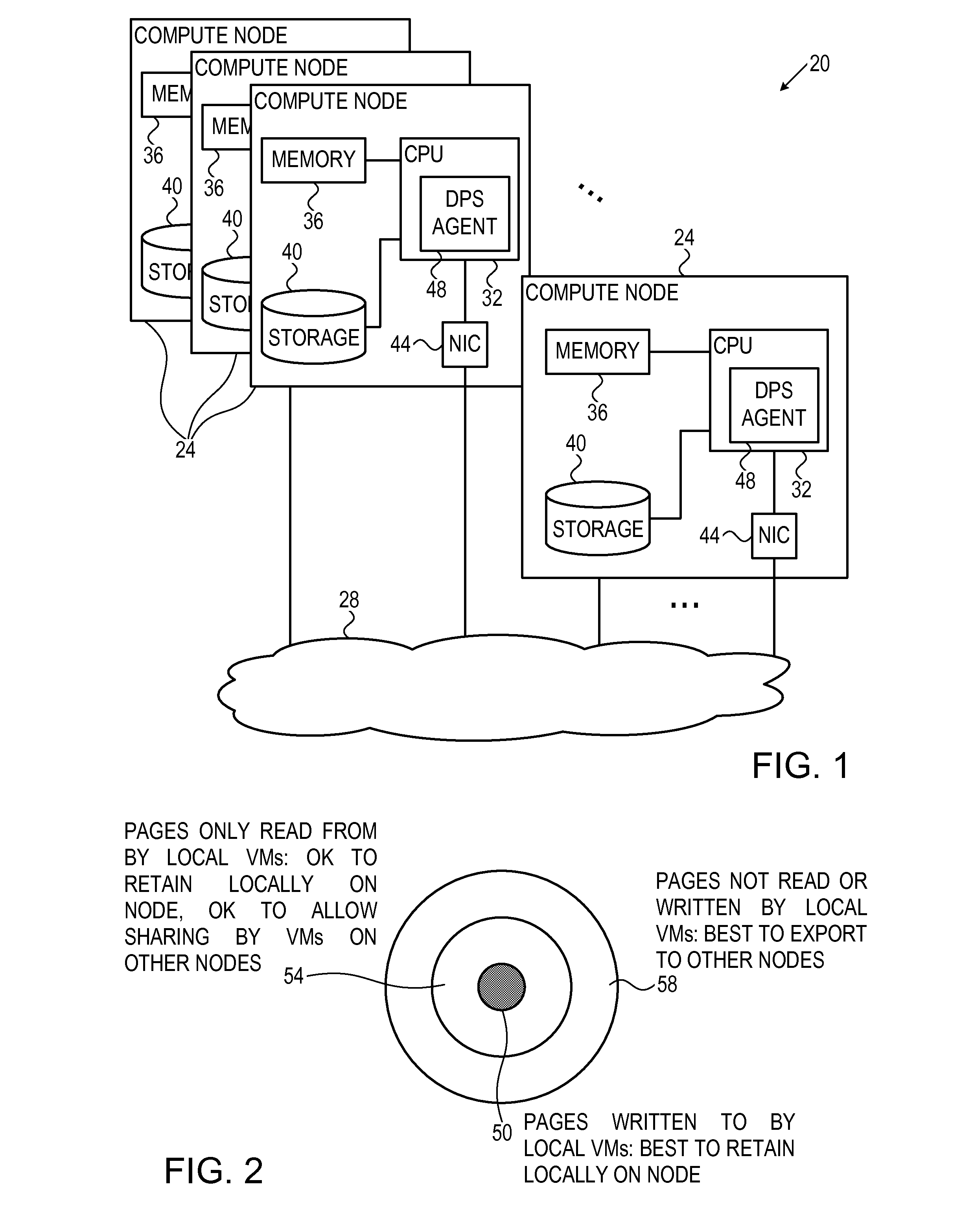 Memory resource sharing among multiple compute nodes