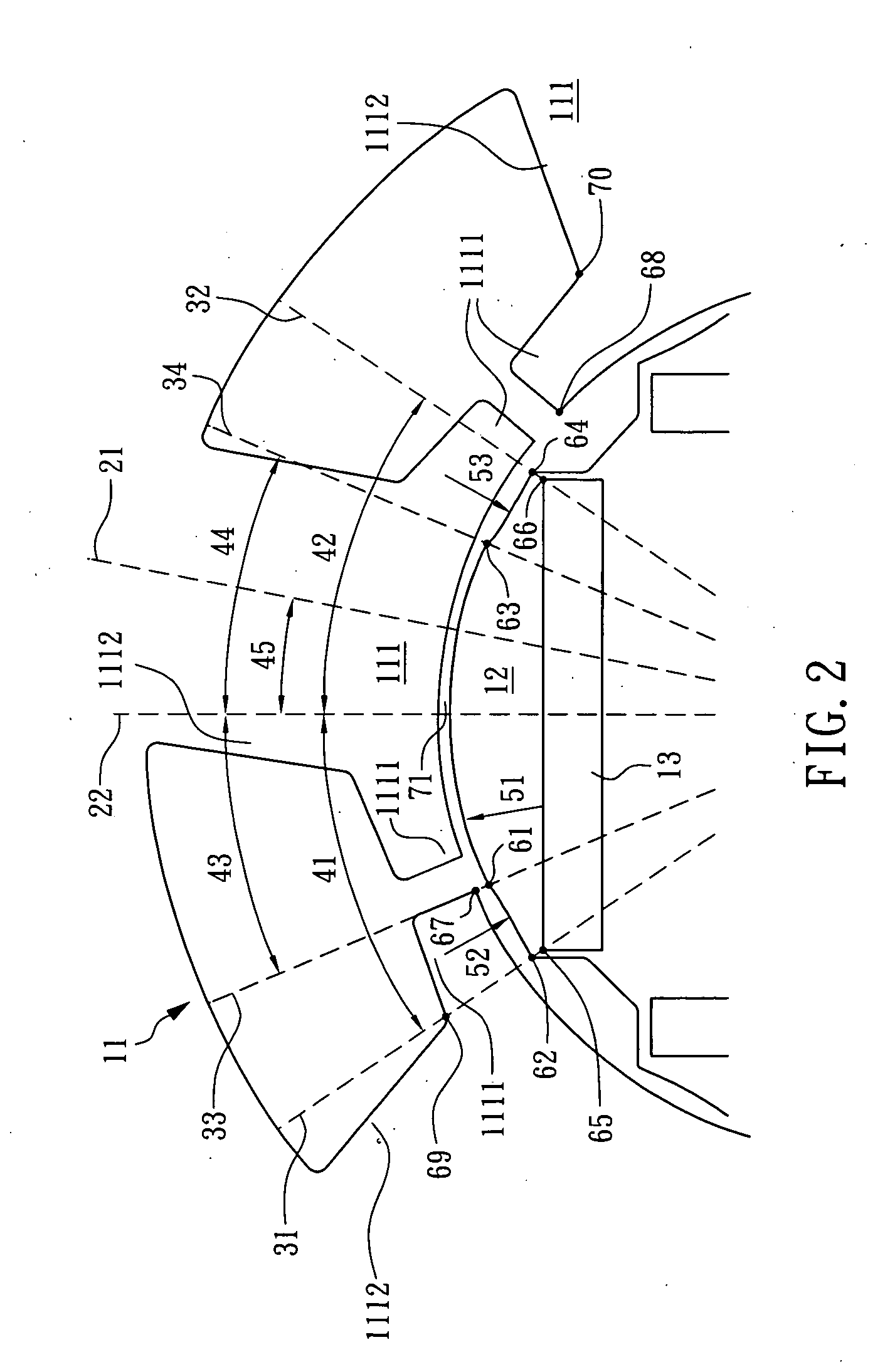 Permanent magnet type magnetic pole core structure capable of minimizing cogging torque for rotating electric machine