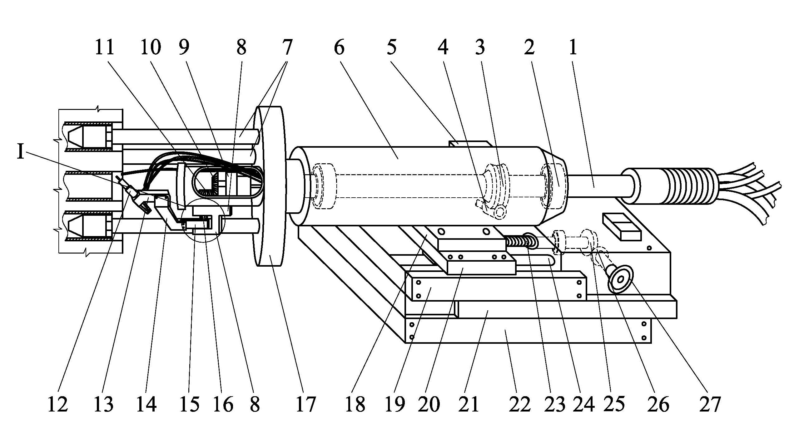 Recessed type tube head automatic welding machine