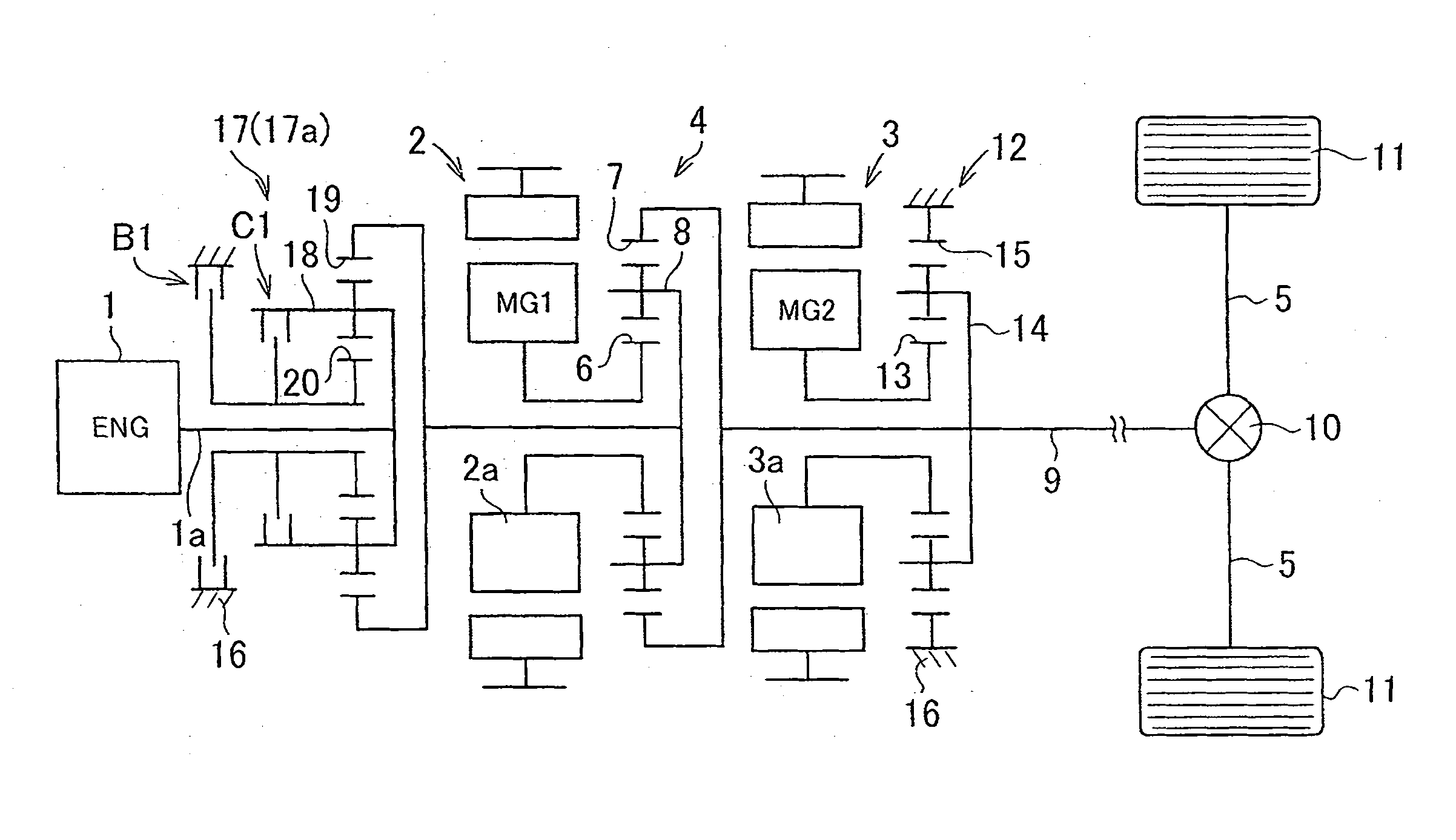 Power transmitting apparatus for hybrid vehicle