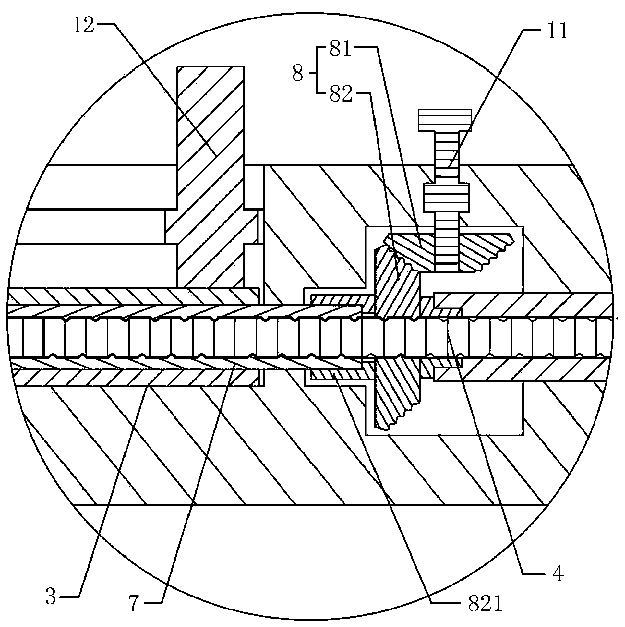 Stone removal basket with threaded guide head