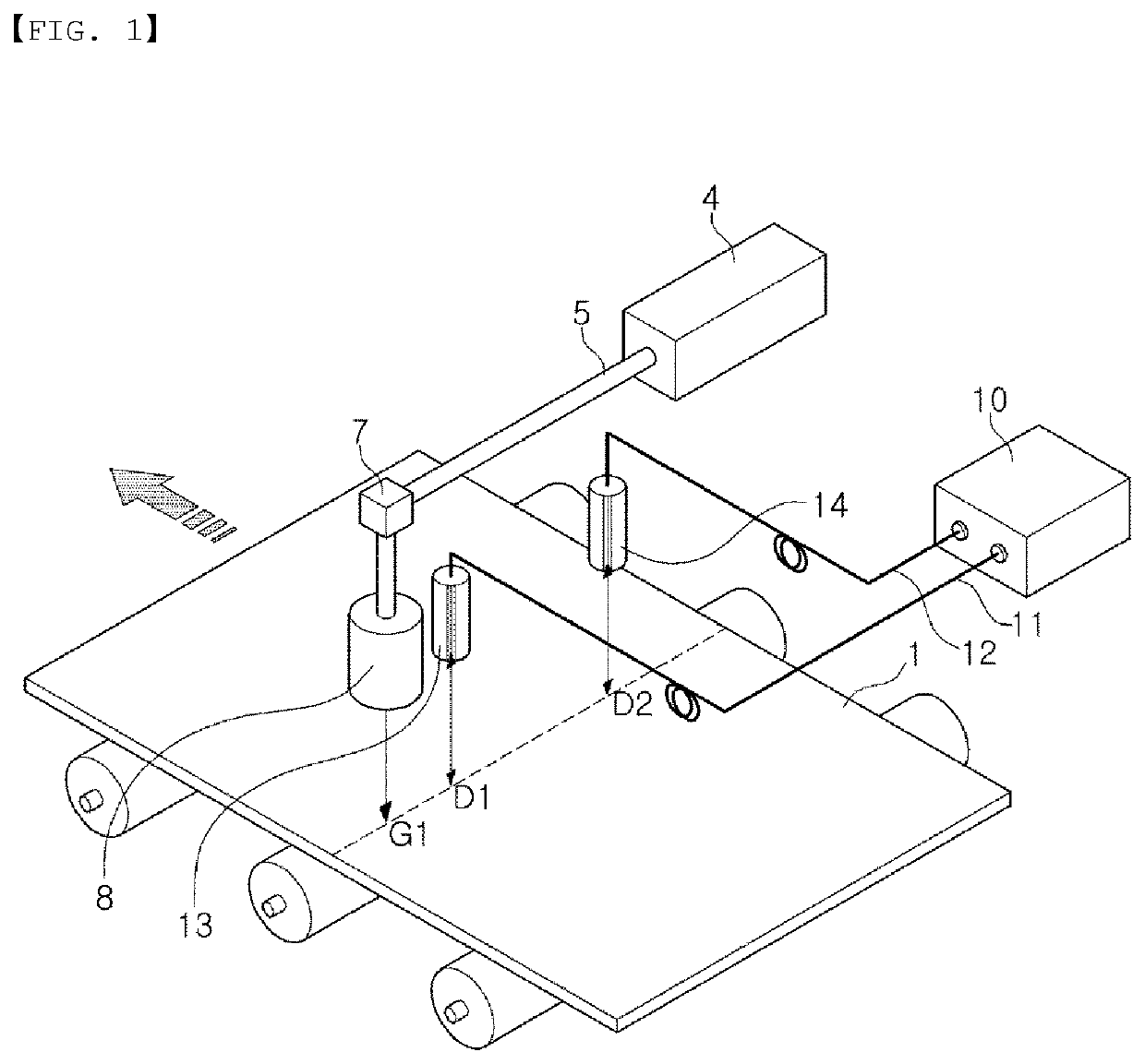 Apparatus for measuring crystal grain size of steel sheet