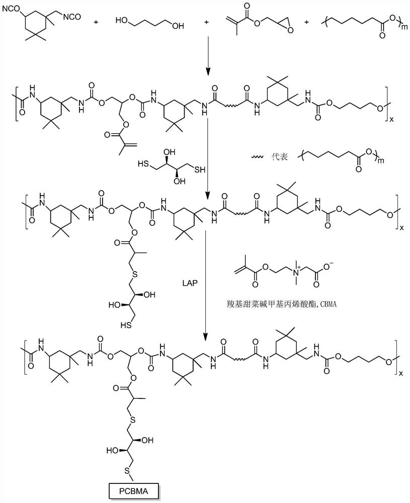 Degradable polymer as well as preparation method and application thereof