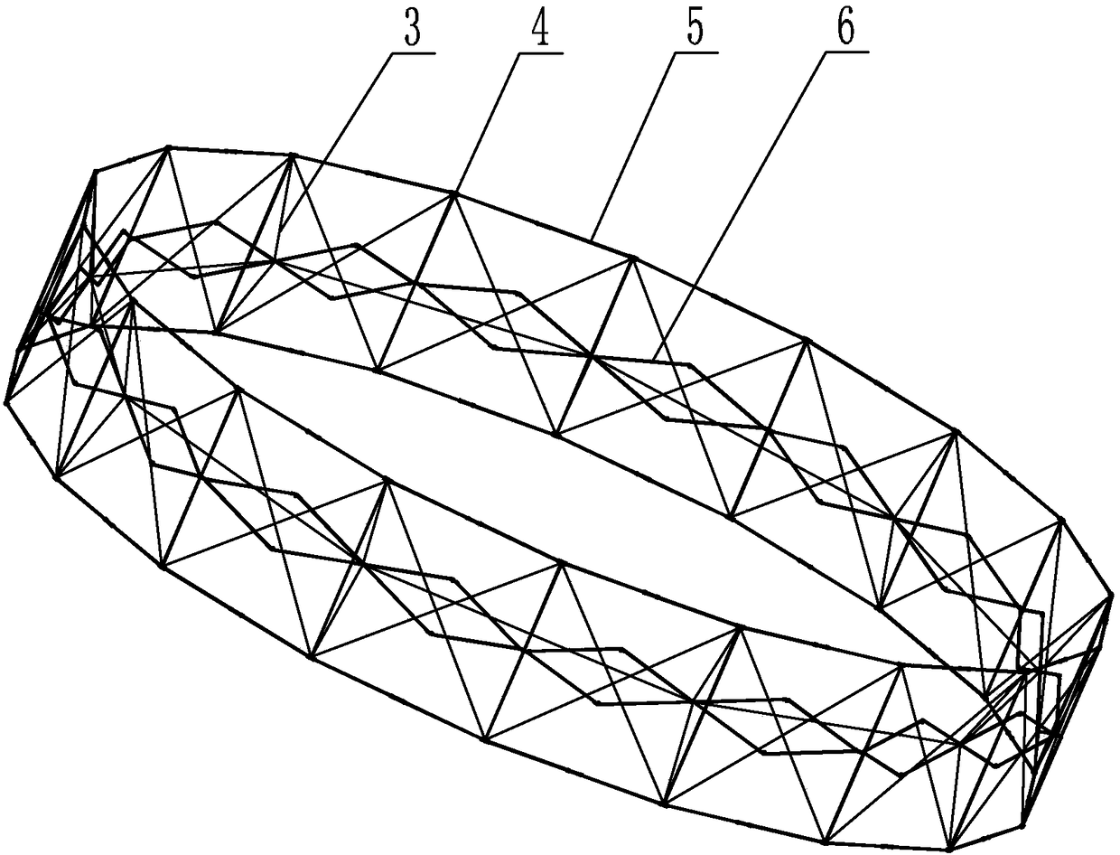 A scissor linkage type annular space deployable antenna mechanism