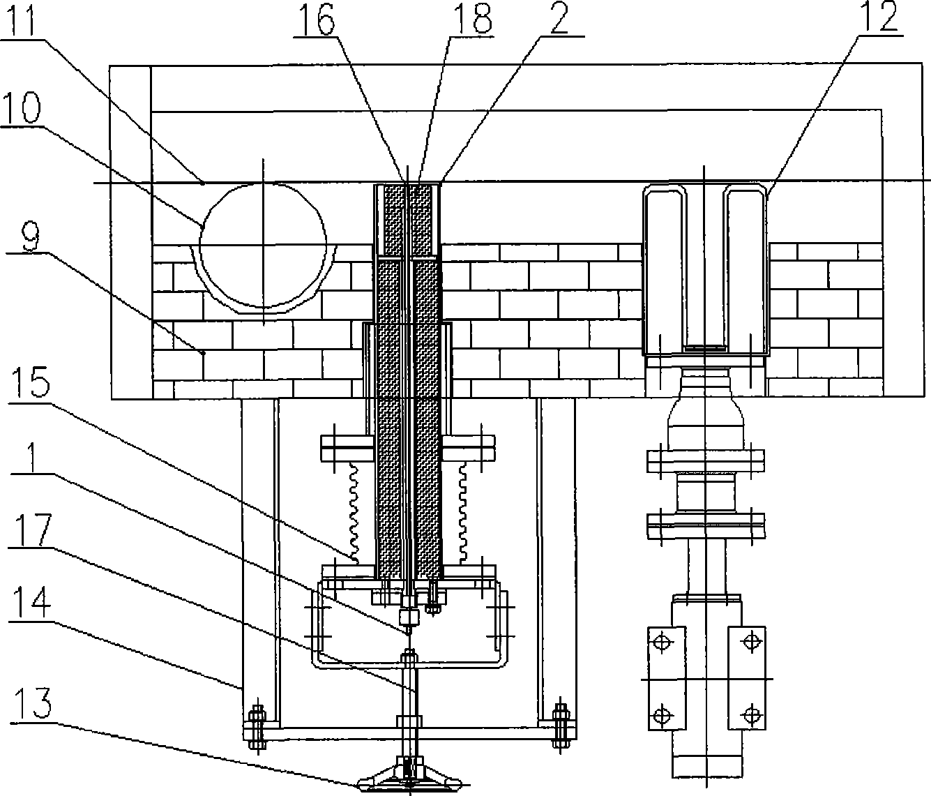 Radiant panel thermometer detection apparatus and method for continuous annealing furnace