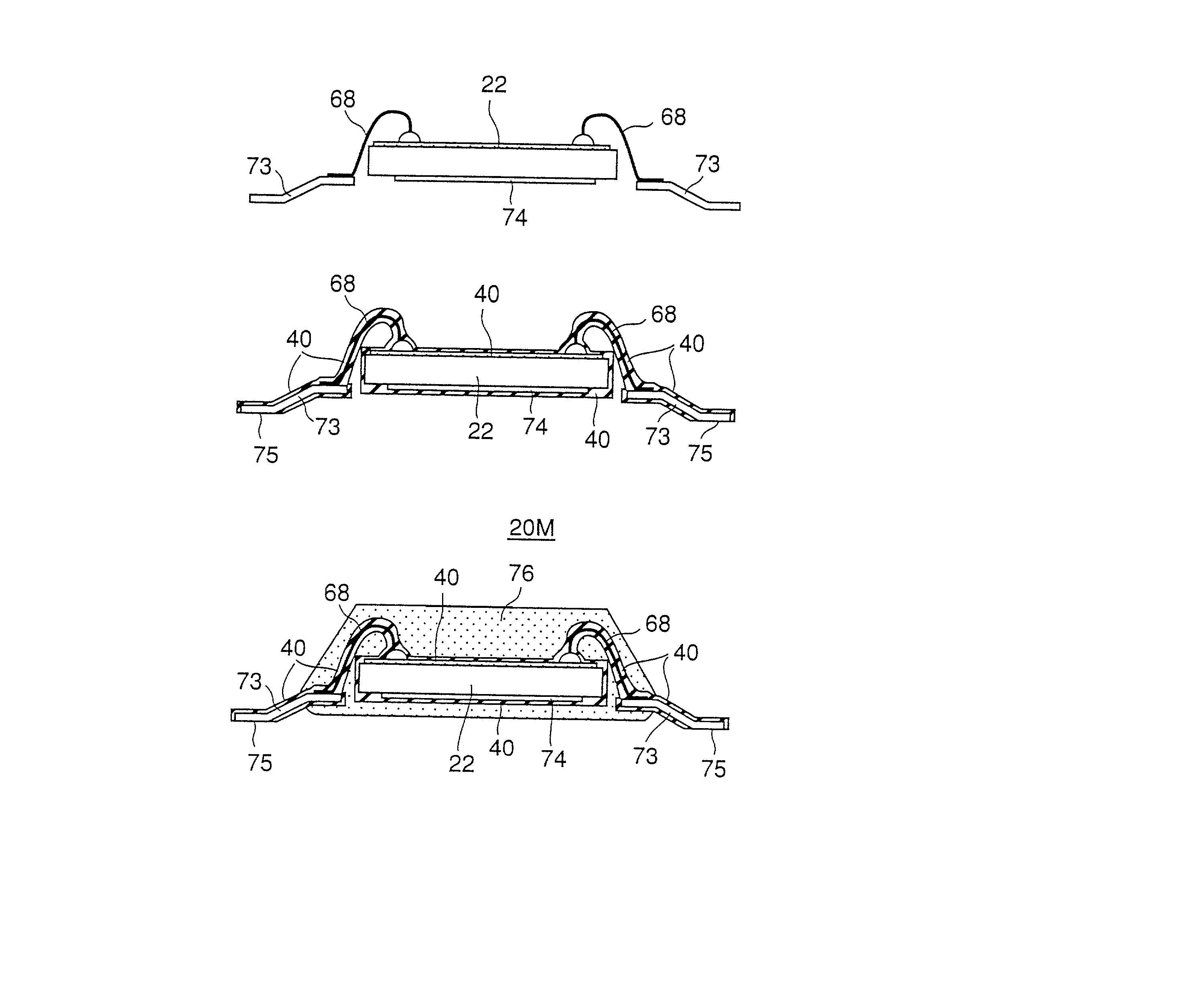 Semiconductor device having an organic material layer and method for making the same