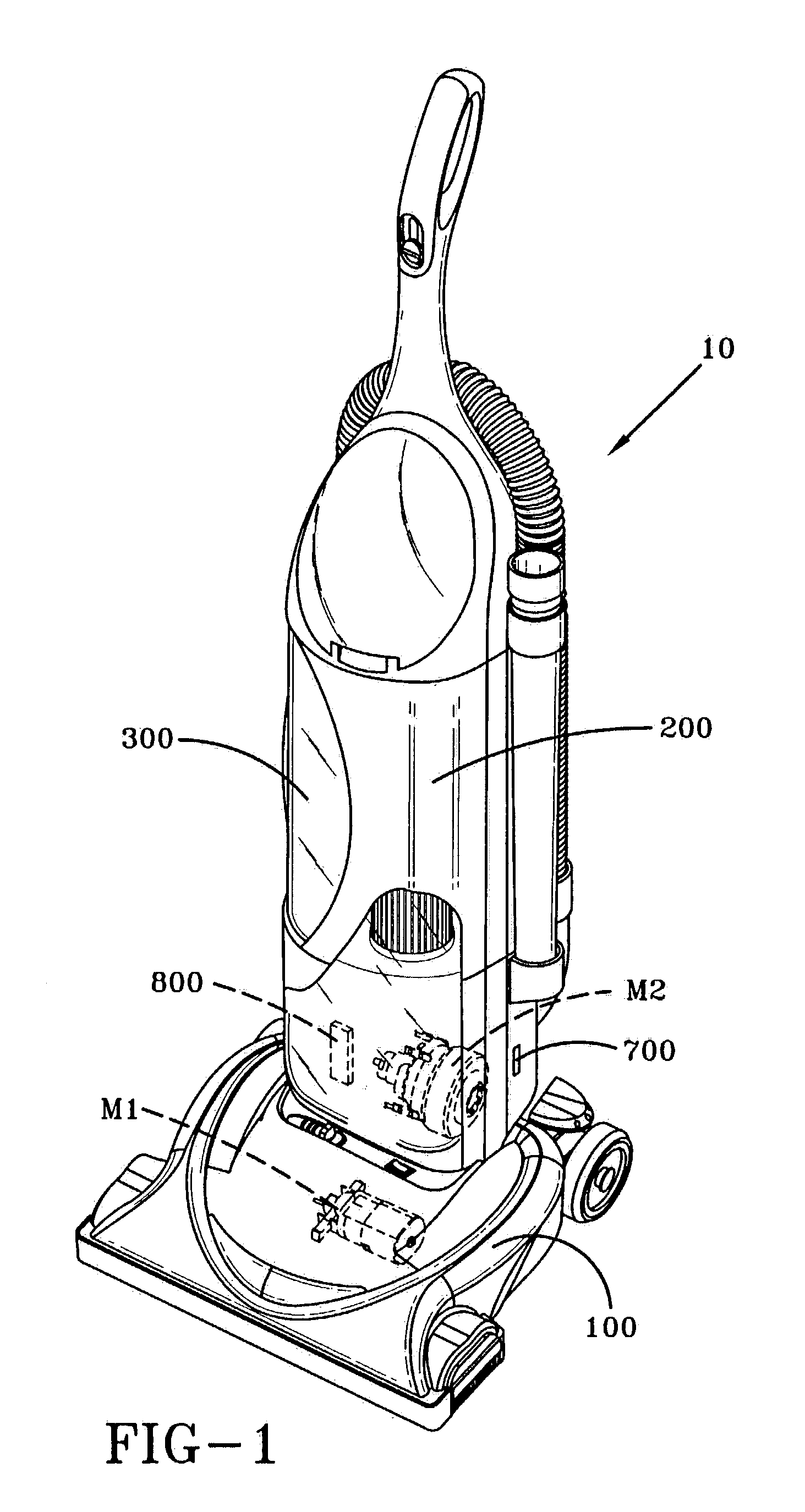 Power management system for a floor care appliance