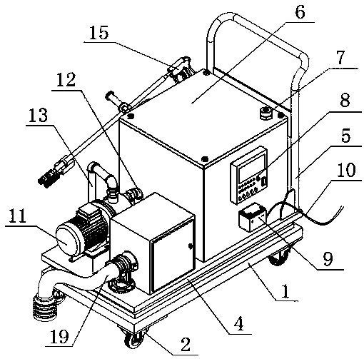 Furnace wall cleaning device for smelting furnace