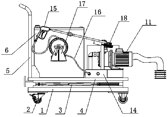 Furnace wall cleaning device for smelting furnace