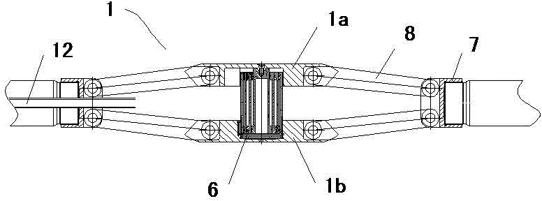 Overall composite mechanical push rod type or inner high-pressure bulging device for car drive axle