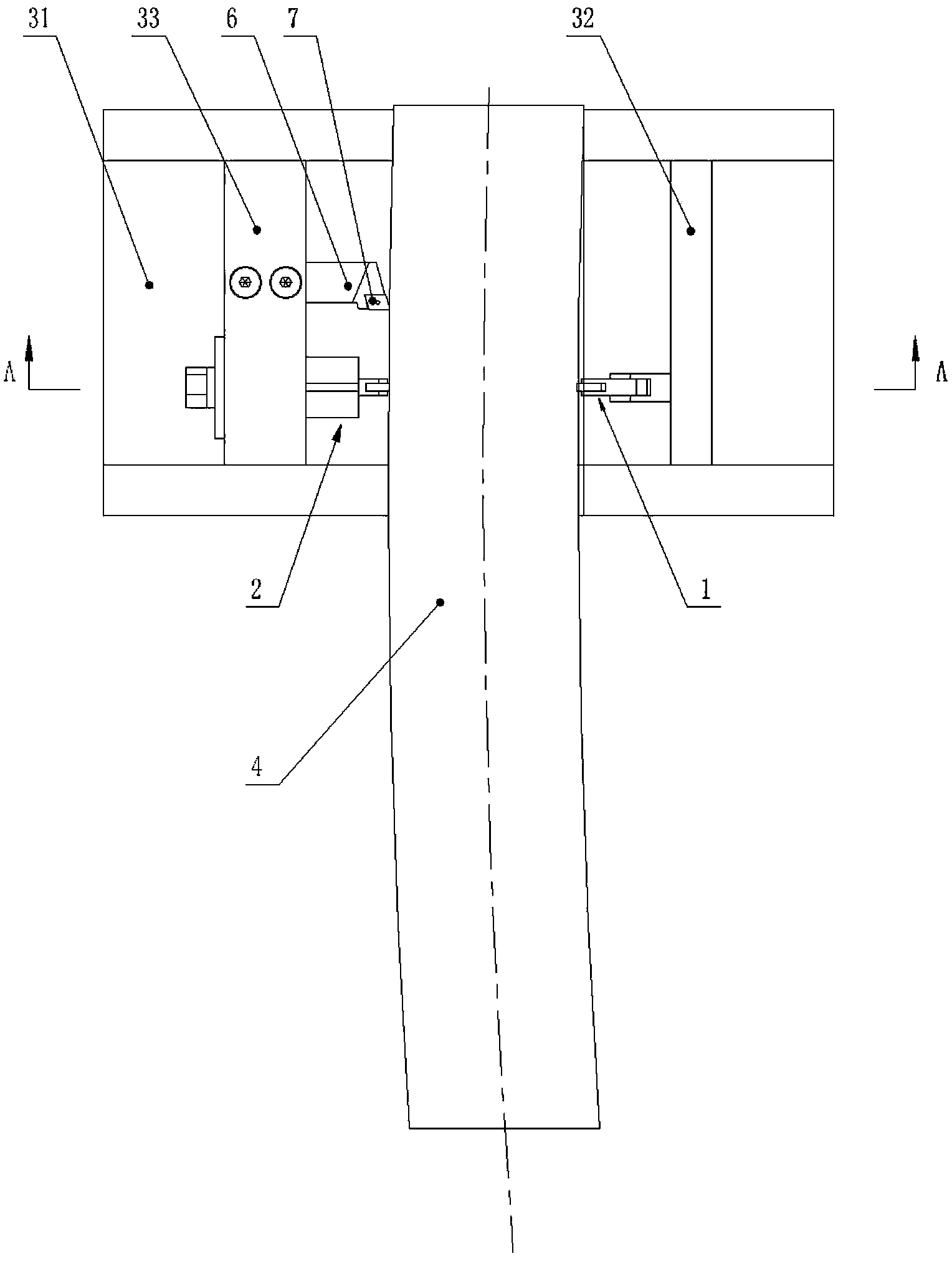 Bending long shaft turning device