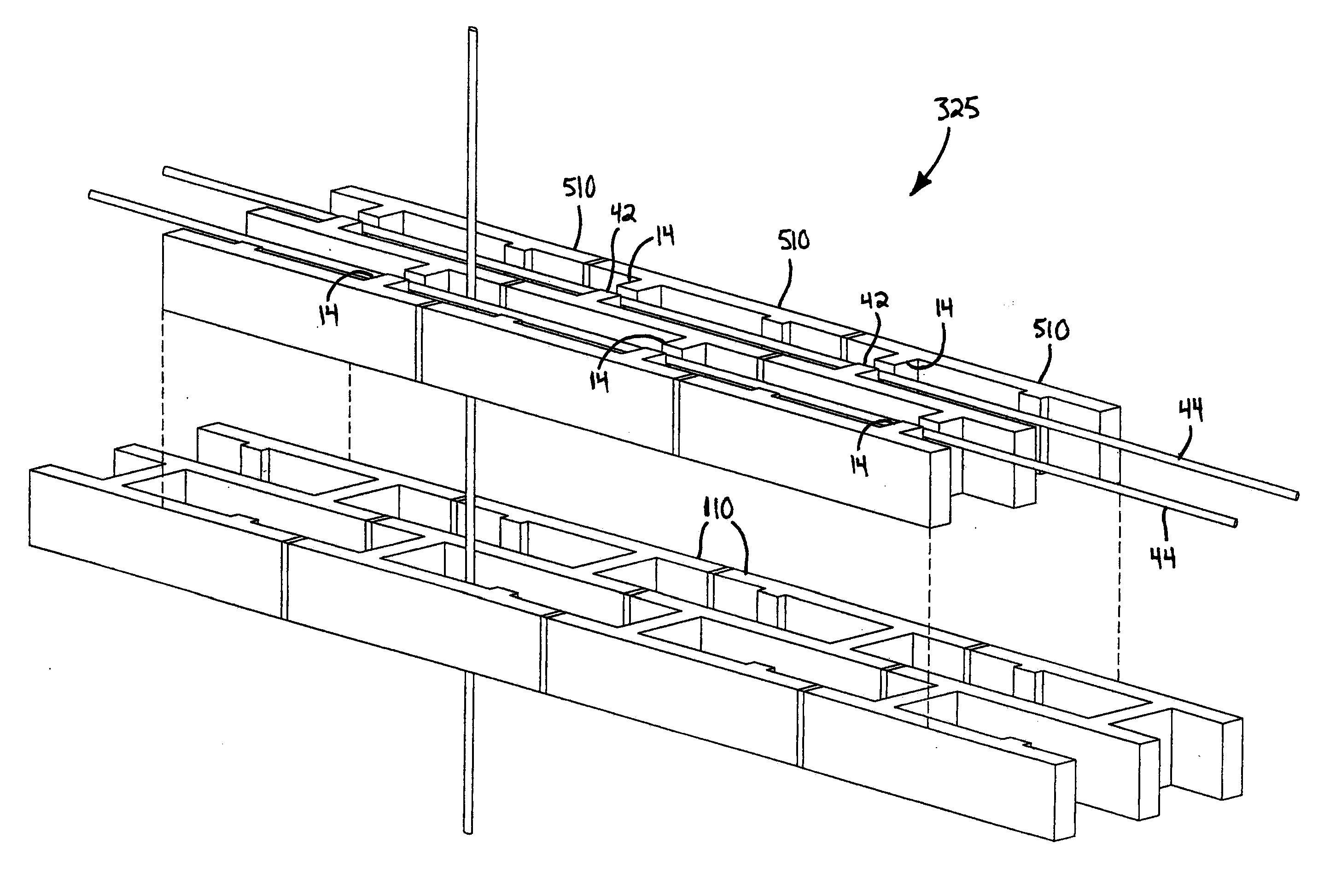 Masonry unit for constructing a multi-wythe wall