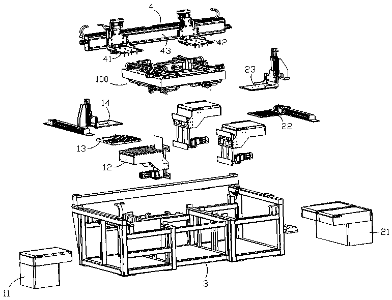 Fully automatic horizontal flying needle test system