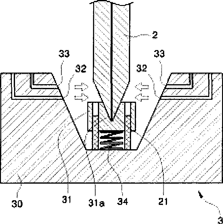 Nozzle cleaning device and cleaning method