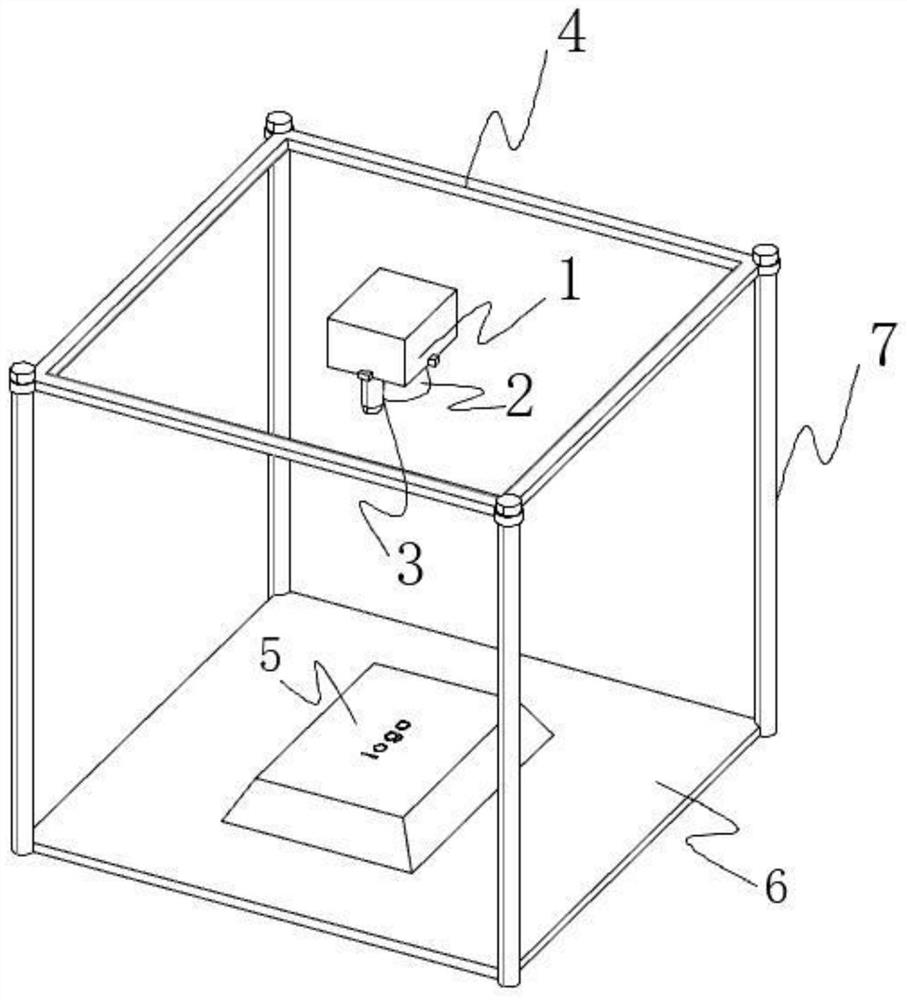 Planar laser engraving machine positioning method