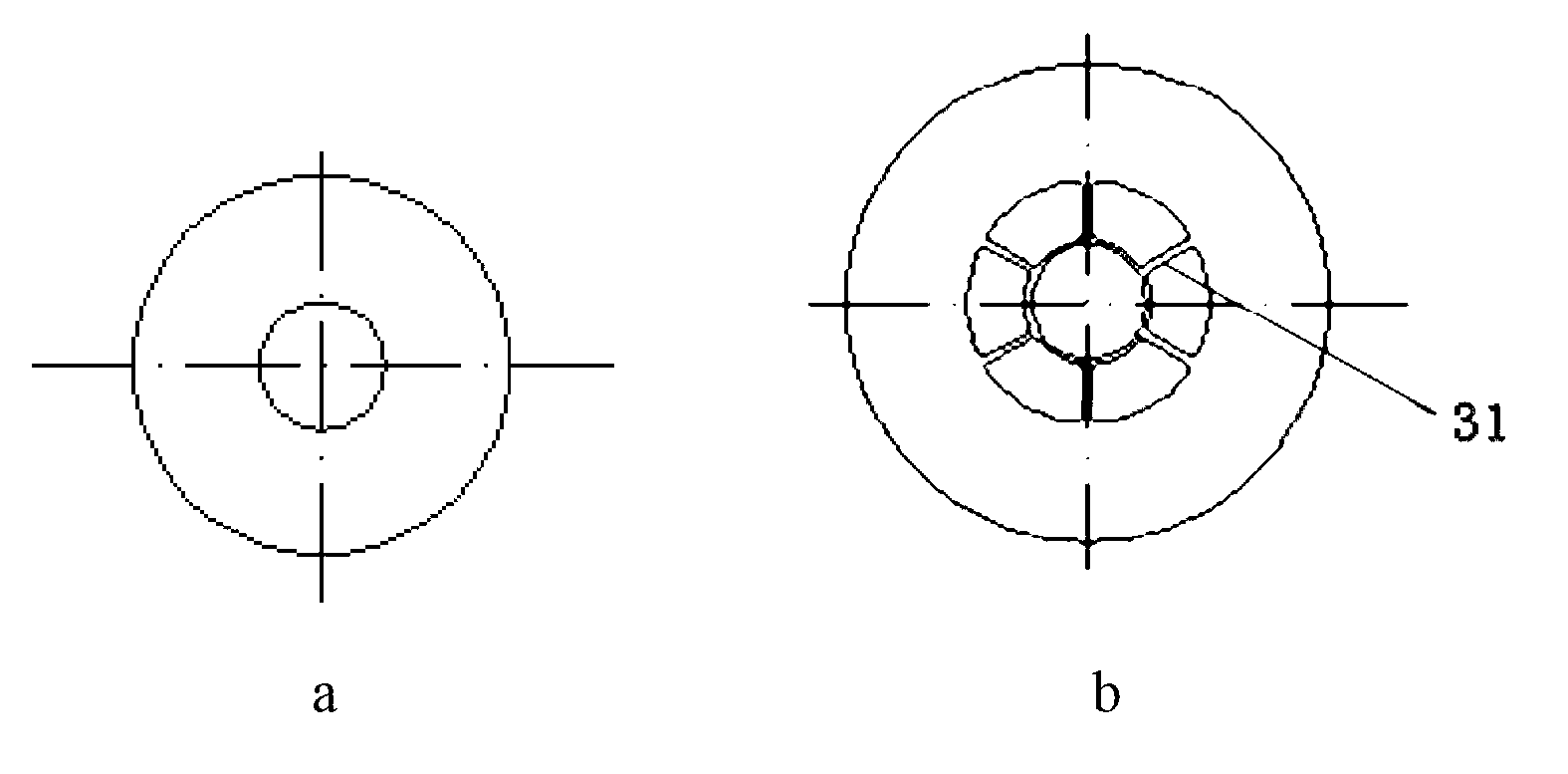 Method for extracting and purifying natural uranium by using vibrating ring-shaped traverse baffle extracting tower