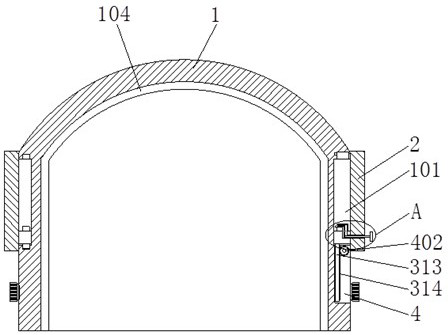 Electric welding helmet with neck protection mechanism