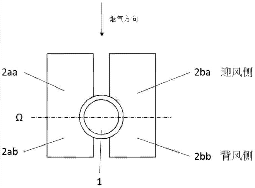 Non-centrosymmetrical H-shaped finned tube and finned tube heat exchange tube bundle