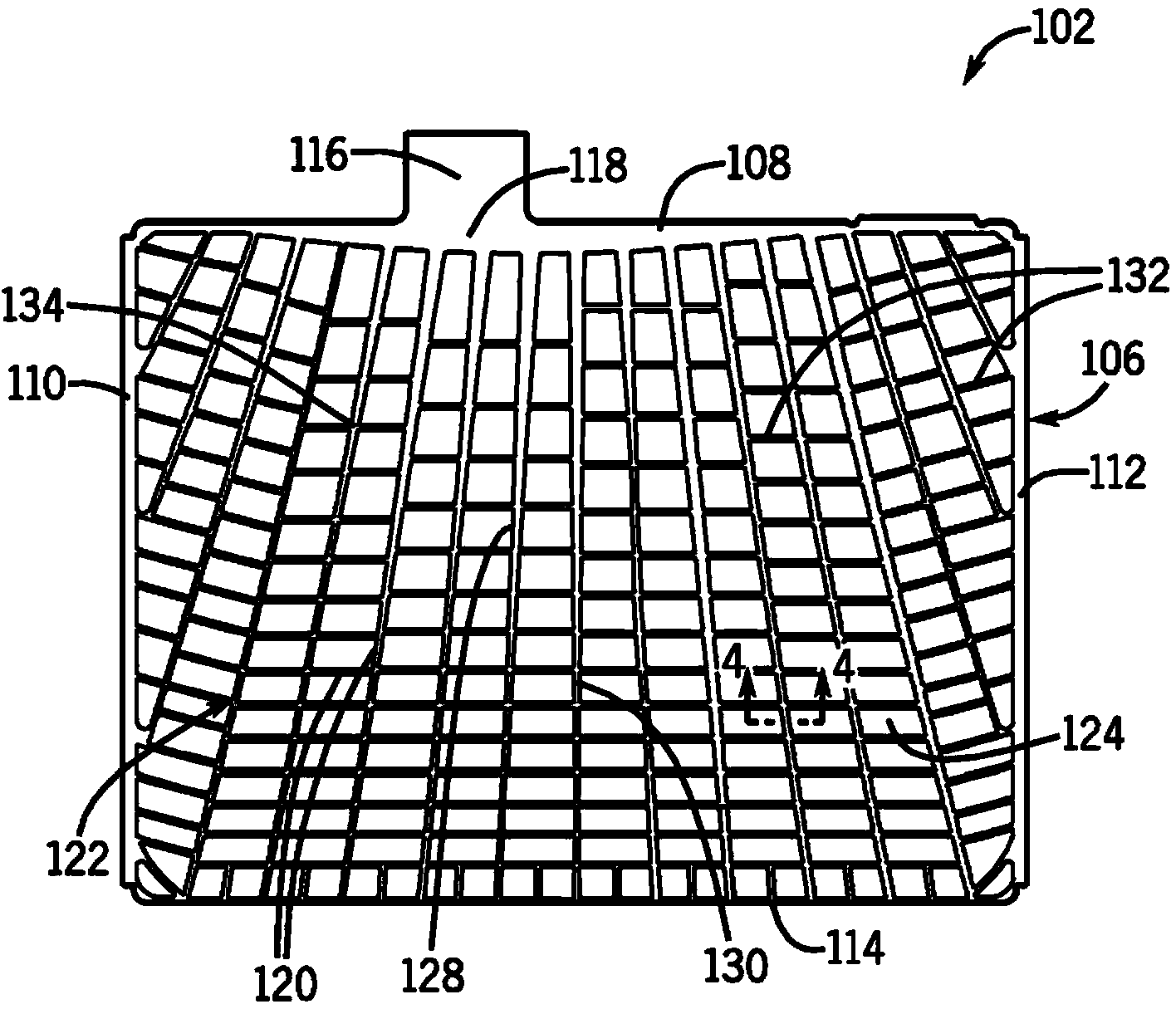 Battery grid with varied corrosion resistance