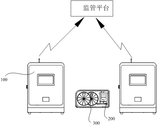 Intestinal content extraction supervision device