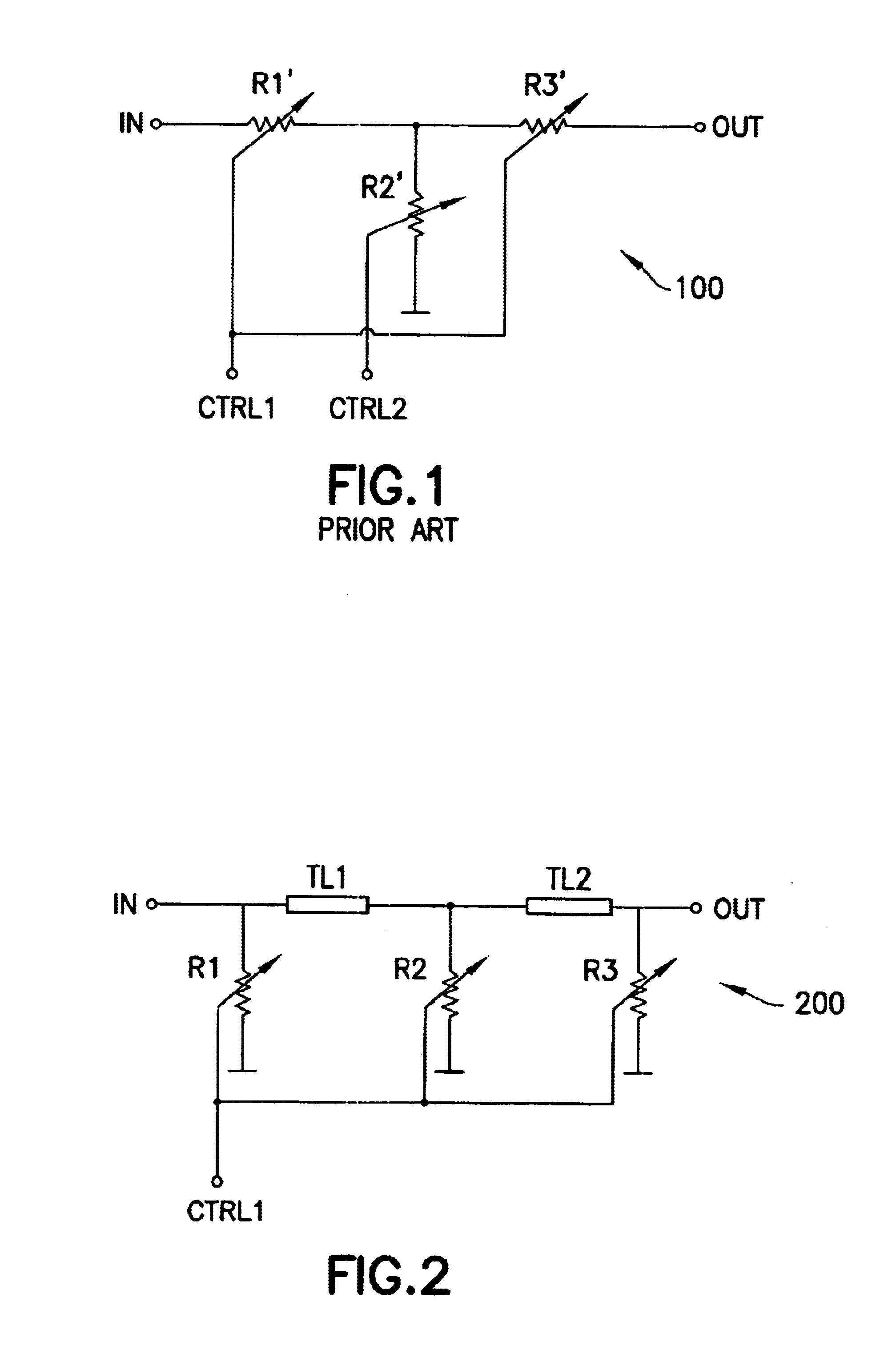 Circuit topology for attenuator and switch circuits