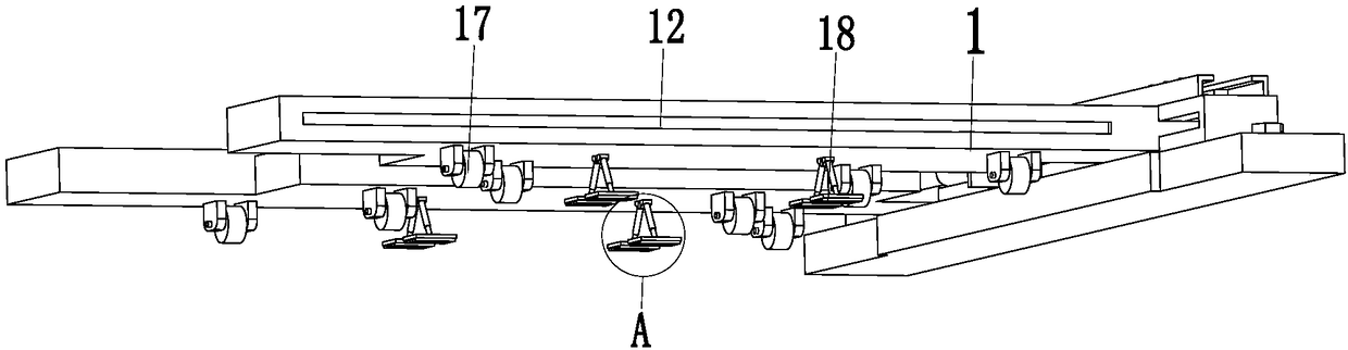 Automatic positioning and lifting device for maintaining electric vehicles