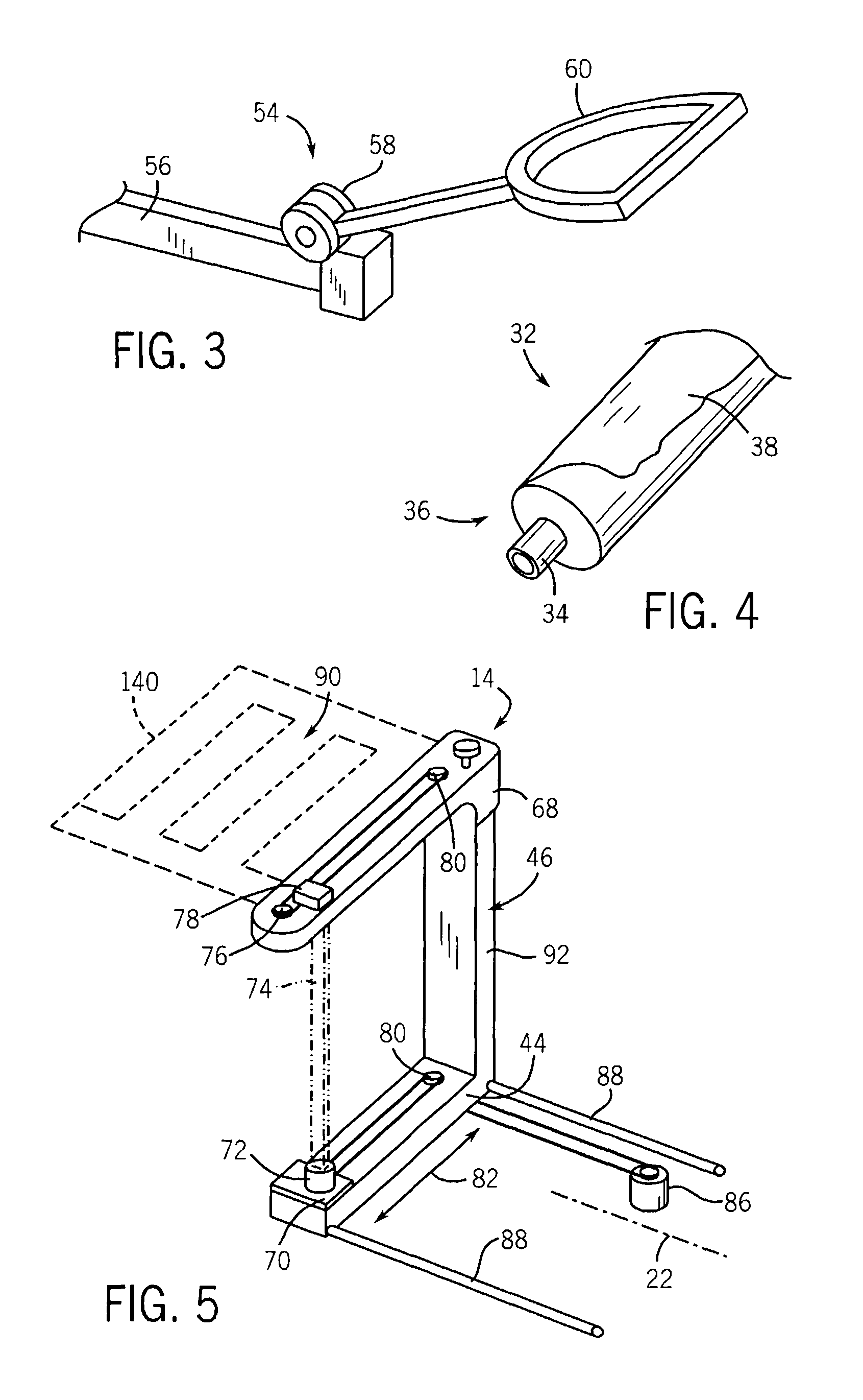 Examination table providing x-ray densitometry