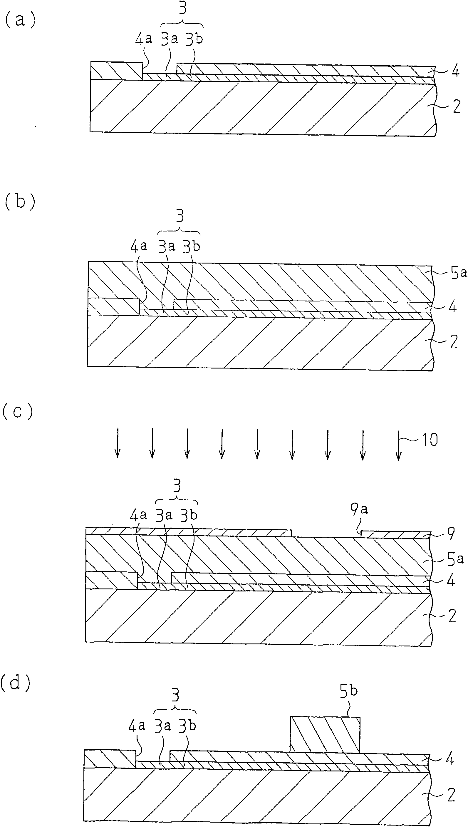 Method for manufacturing a semiconductor device, method and structure for mounting the semiconductor device