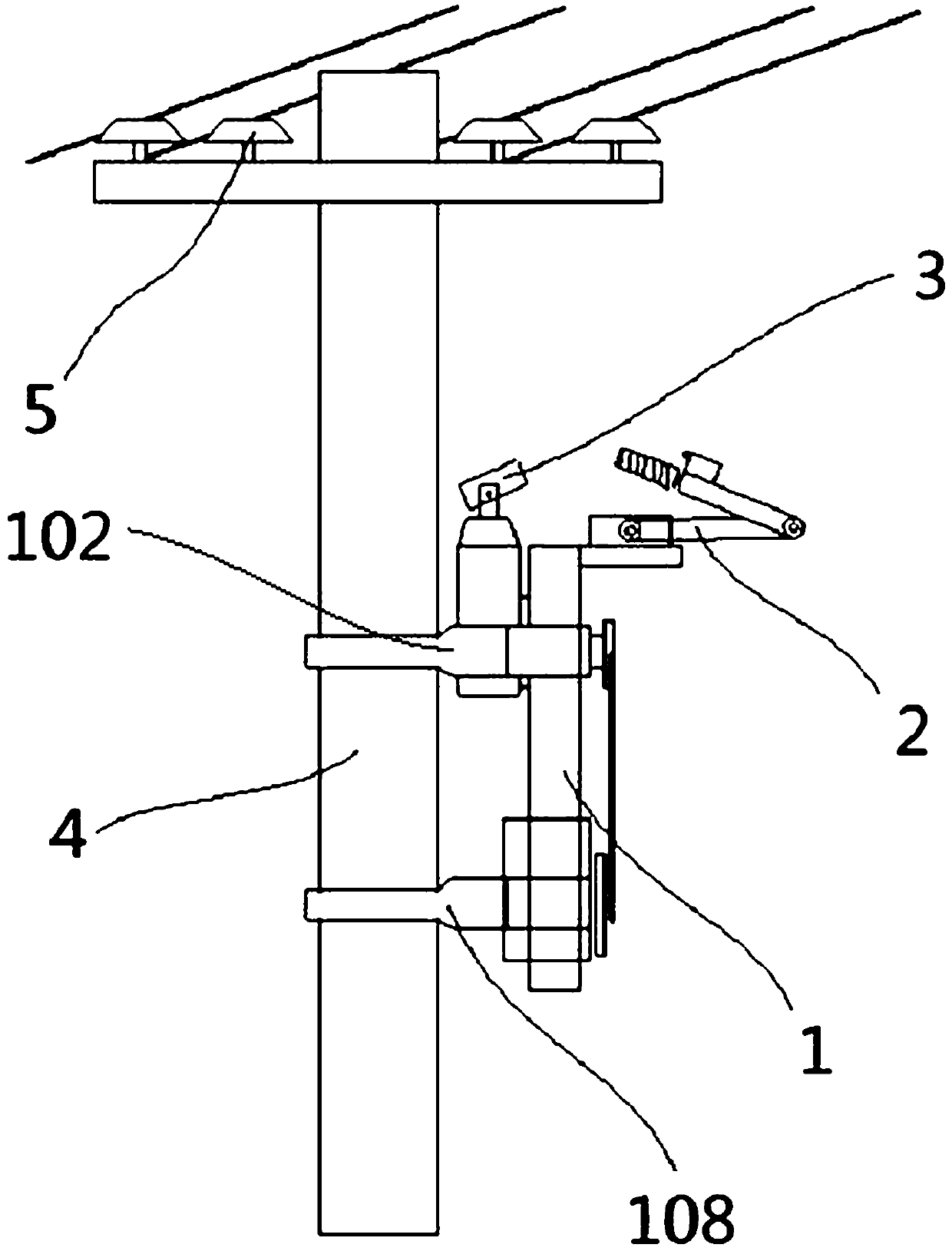 A pole-climbing robot for cleaning insulators of transmission lines with crawling correction