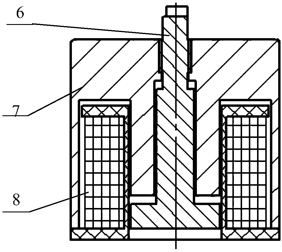 Coil magnetic field shielding type proximity sensor