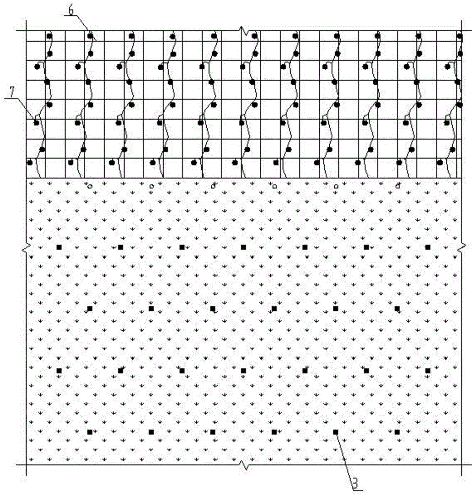 Protective greening structure for rock or concrete high and steep slope and construction method of protective greening structure