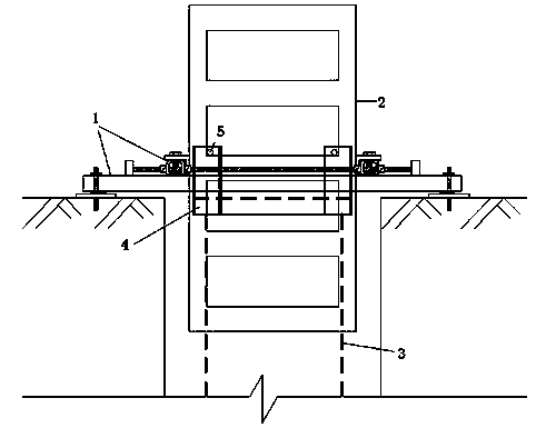 Underground embedded steel column straightening limiting device