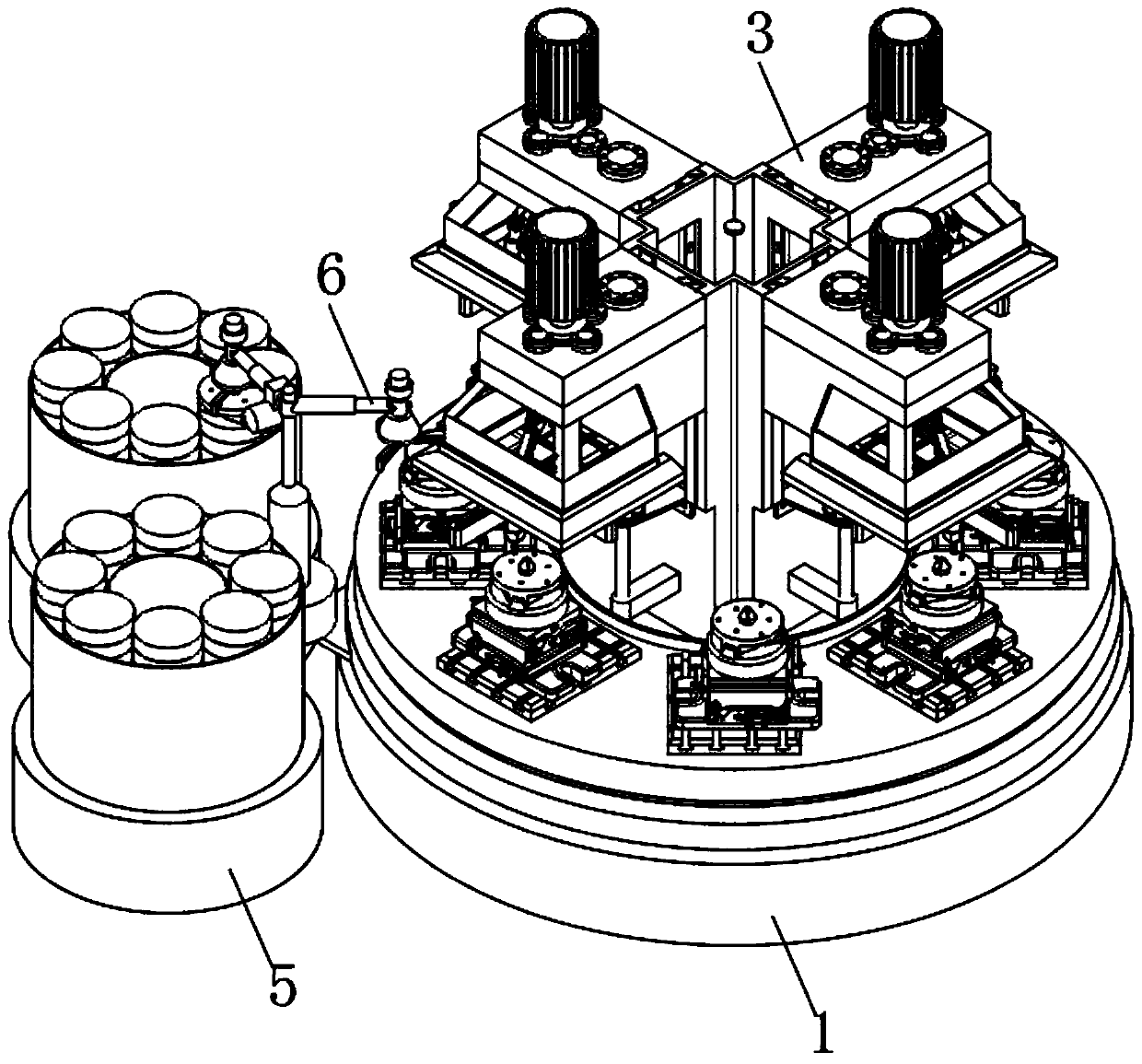 Drilling device and drilling method for slewing bearing