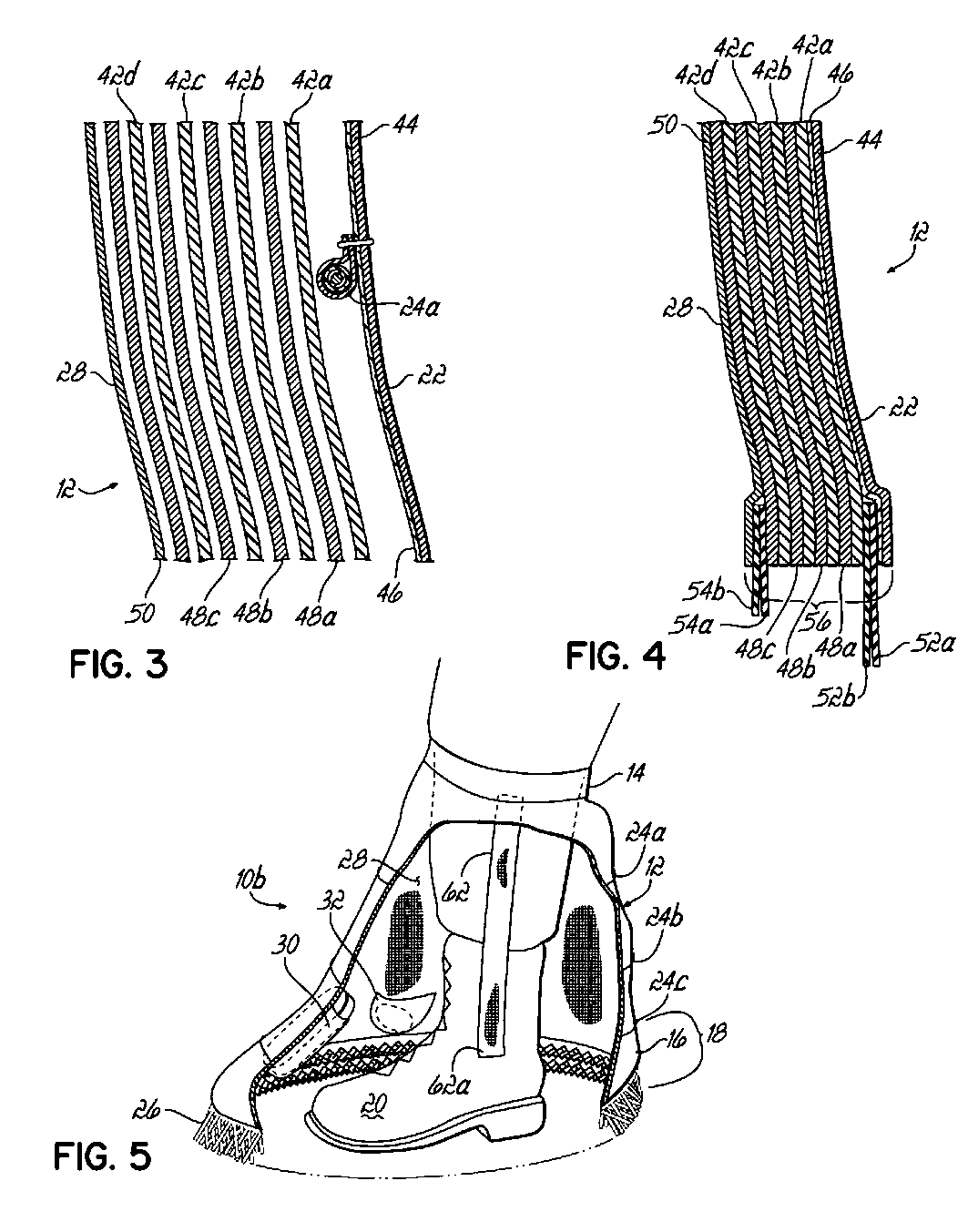 Garment for muffling sound generated by a user's footstep