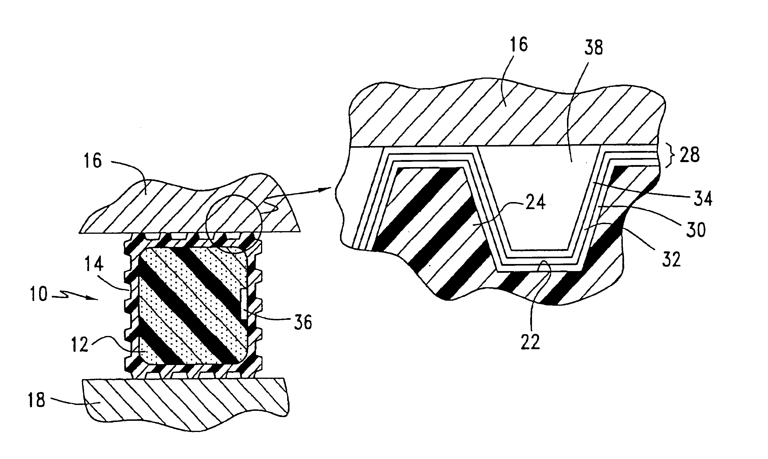 Method for making an abrasion resistant conductive film and gasket