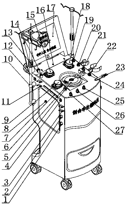 Blood separation comprehensive therapy apparatus complete machine