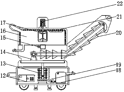 High-concentration paper pulp conveying device