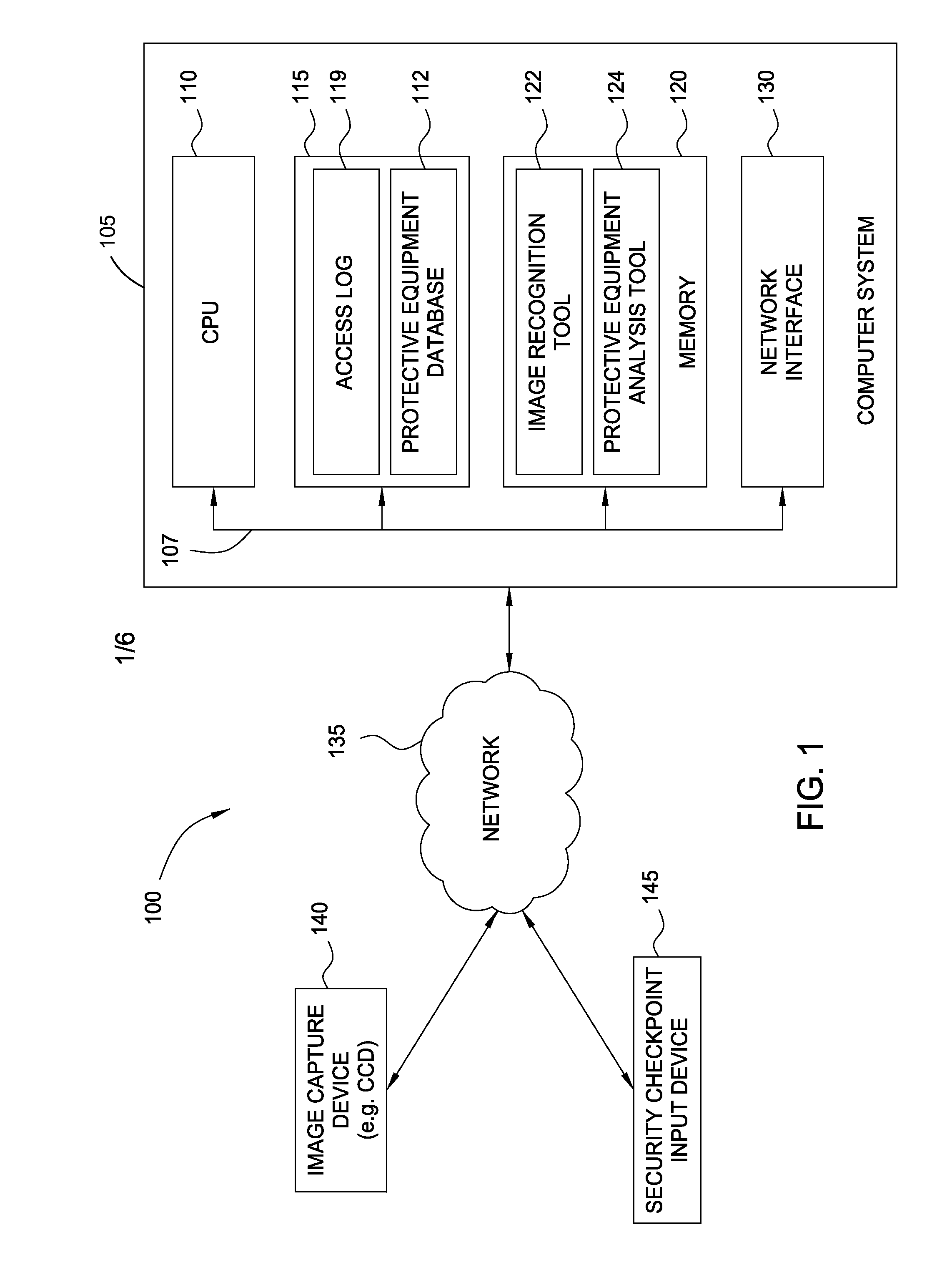 Image analysis system for detecting personal protective equipment compliance