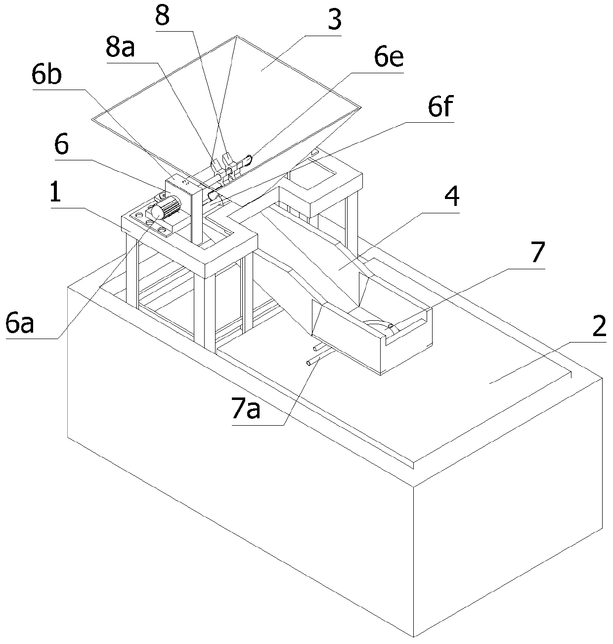 Waste glass fiber recovery device